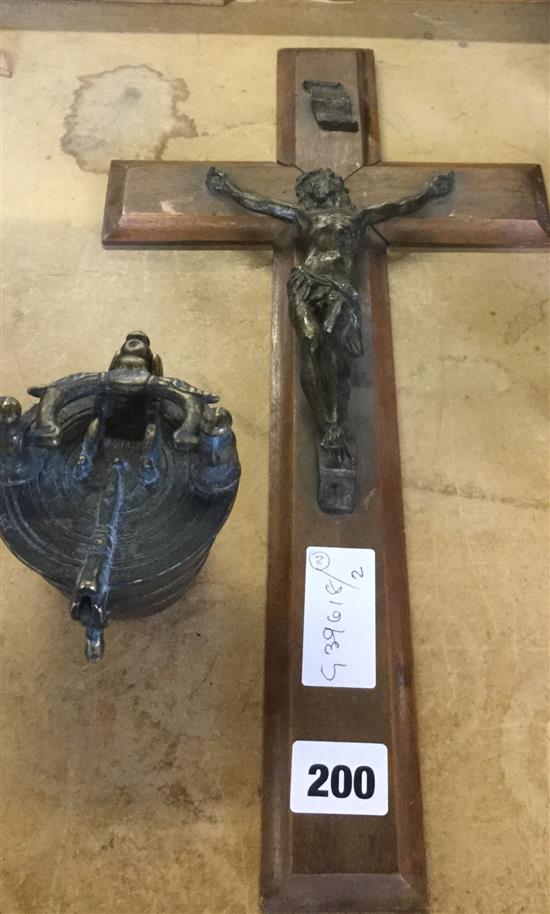 Georgian weights & crucifix